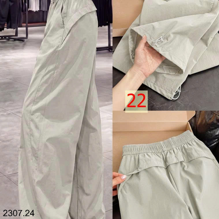 26HA2307.24 - QUẦN GIÓ ỐNG RỘNG NỮ