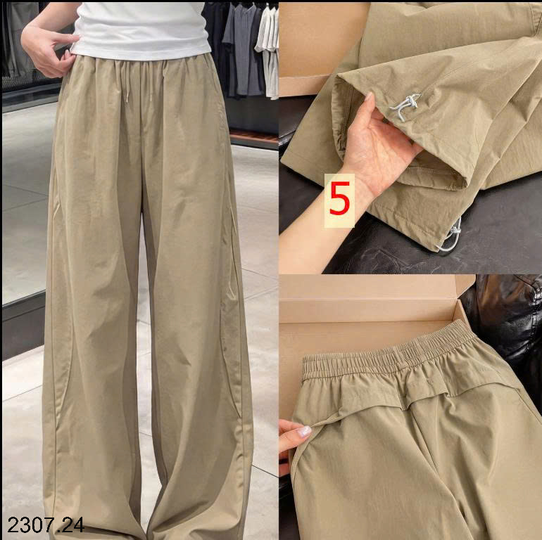 26HA2307.24 - QUẦN GIÓ ỐNG RỘNG NỮ