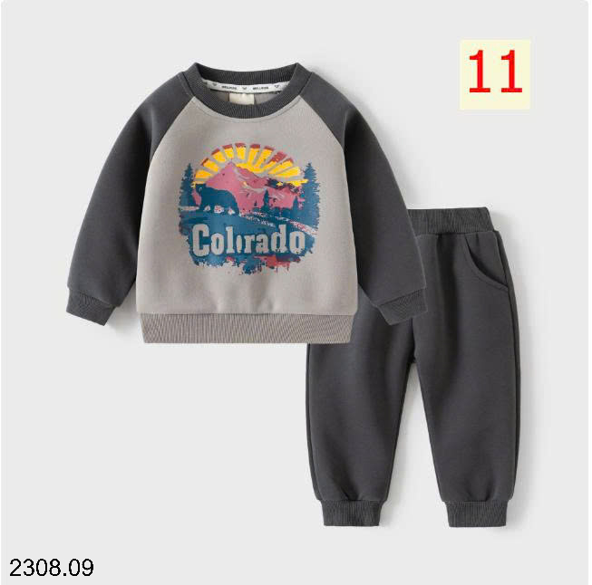 26HA2308.09 - BỘ NỈ BÉ TRAI HÃNG WELLKIDS