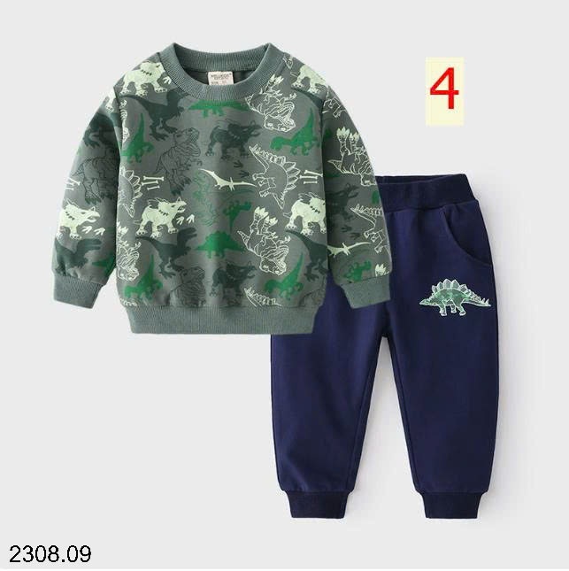 26HA2308.09 - BỘ NỈ BÉ TRAI HÃNG WELLKIDS