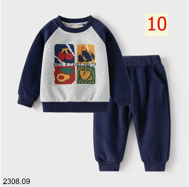 26HA2308.09 - BỘ NỈ BÉ TRAI HÃNG WELLKIDS