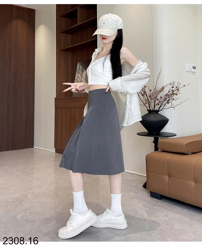 26HA2308.16 - CHÂN VÁY CHỮ A DÁNG LỬNG