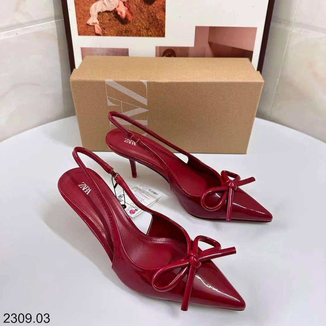 26HA2309.03 - GIÀY SANDAL MŨI NHỌN NƠ