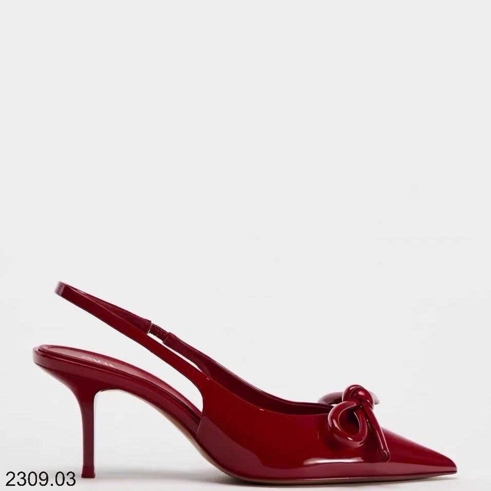26HA2309.03 - GIÀY SANDAL MŨI NHỌN NƠ