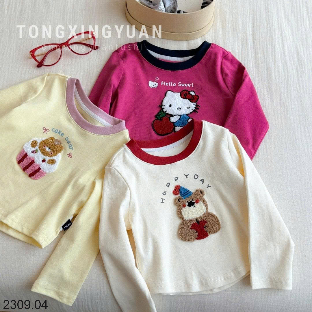 26HA2309.04 - ÁO DÀI TAY KITTY THÊU NỔI