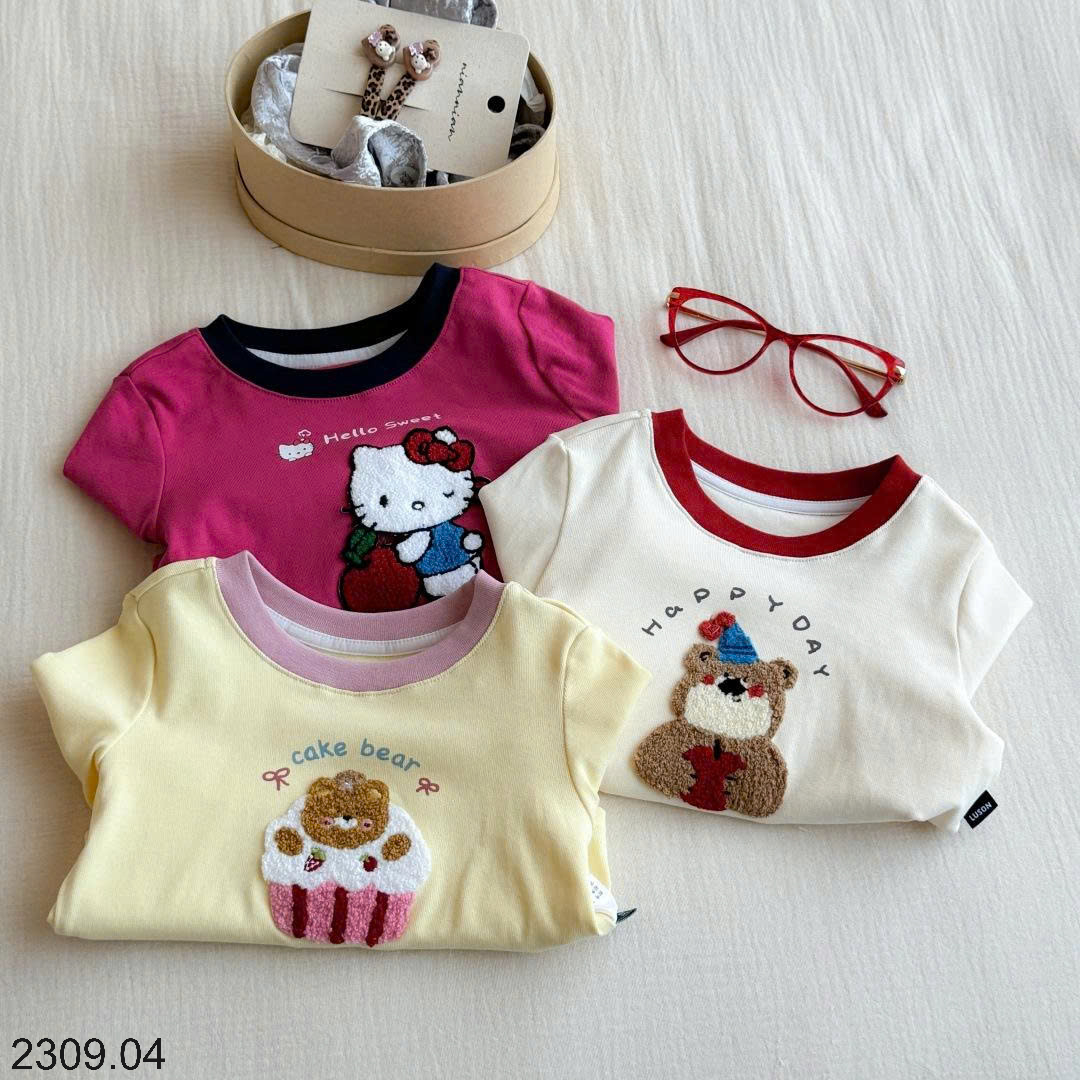 26HA2309.04 - ÁO DÀI TAY KITTY THÊU NỔI