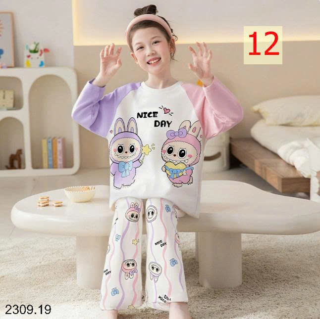 26HA2309.19 - BỘ MẶC NHÀ COTTON QUẢNG CHÂU MẸ CON