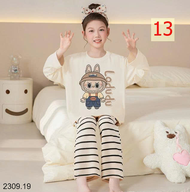 26HA2309.19 - BỘ MẶC NHÀ COTTON QUẢNG CHÂU MẸ CON