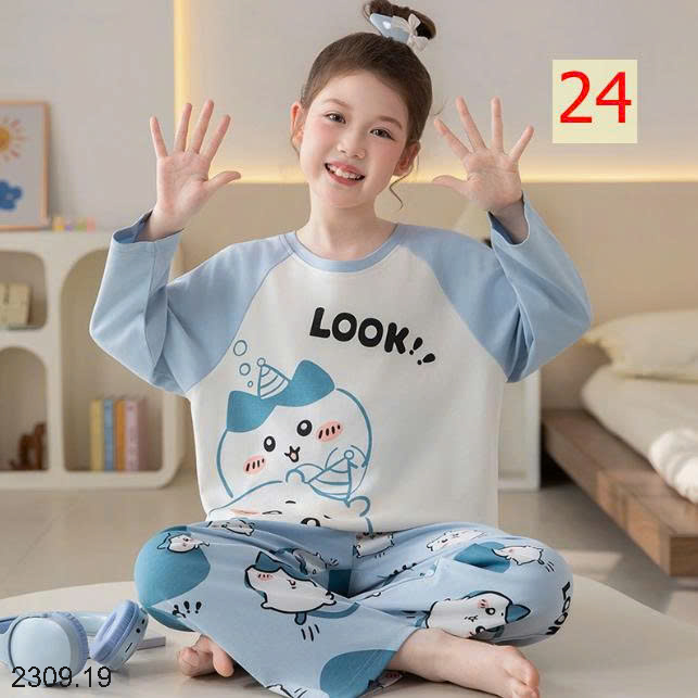 26HA2309.19 - BỘ MẶC NHÀ COTTON QUẢNG CHÂU MẸ CON
