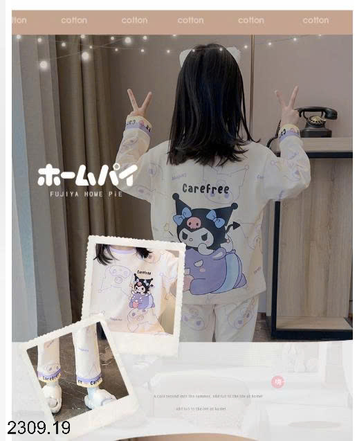 26HA2309.19 - BỘ MẶC NHÀ COTTON QUẢNG CHÂU MẸ CON