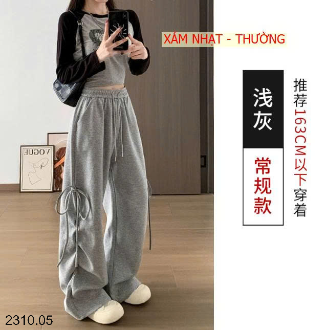 26HA2310.05 - QUẦN ỐNG SUÔNG BUỘC NƠ CHO NỮ