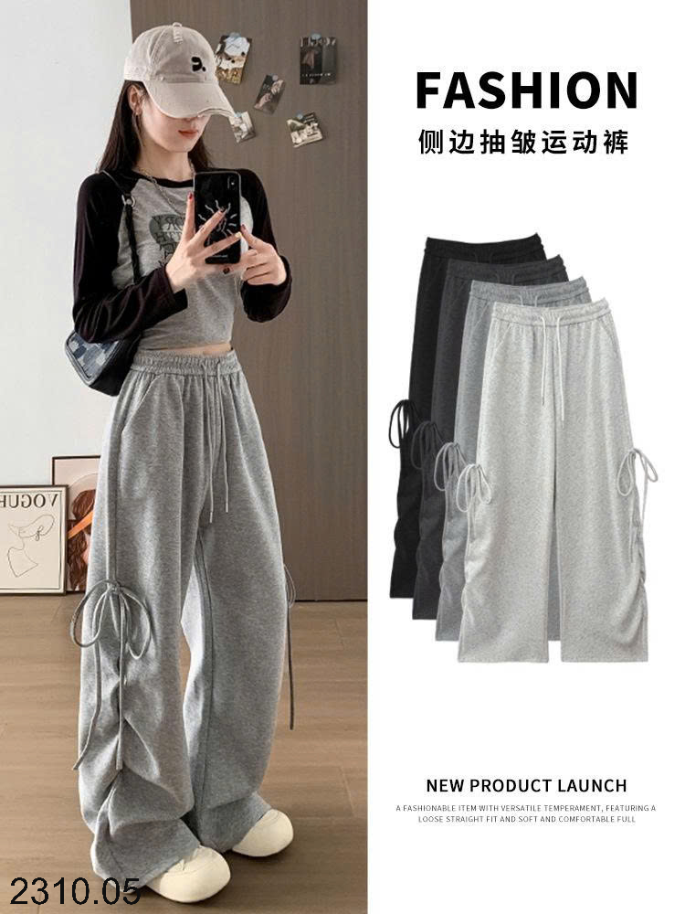 26HA2310.05 - QUẦN ỐNG SUÔNG BUỘC NƠ CHO NỮ