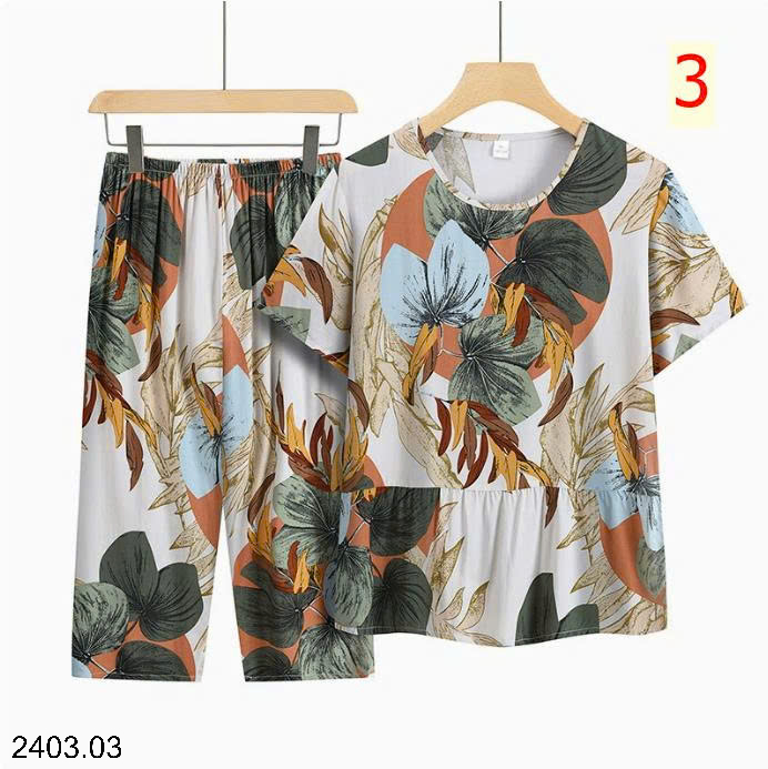 26HA2403.03 - BỘ LANH TRUNG NIÊN HOA LÁ CHO MẸ