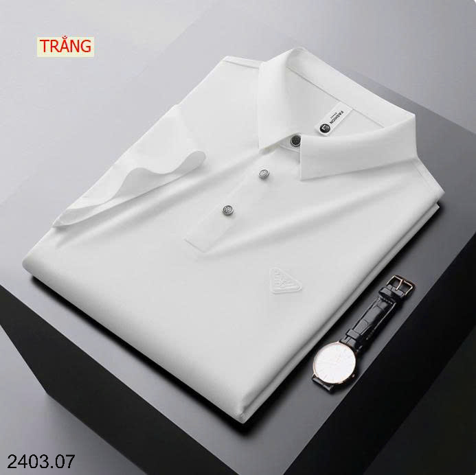 26HA2403.07 - ÁO POLO LỤA BĂNG QUẢNG CHÂU CAO CẤP CHO NAM