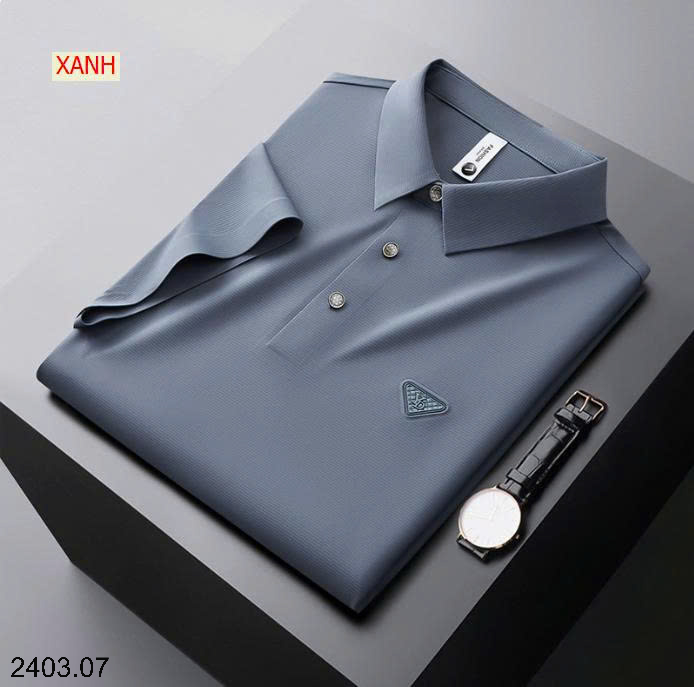 26HA2403.07 - ÁO POLO LỤA BĂNG QUẢNG CHÂU CAO CẤP CHO NAM