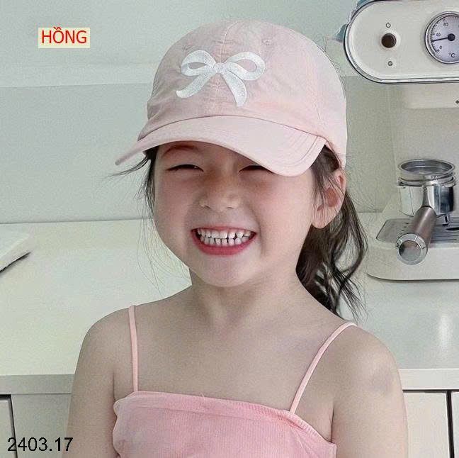 26HA2403.17 - MŨ NỬA ĐẦU HÌNH NƠ BÉ GÁI