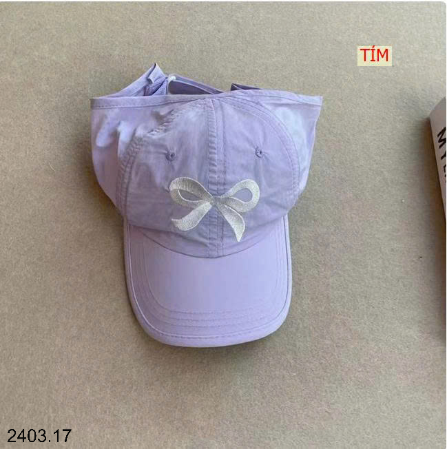 26HA2403.17 - MŨ NỬA ĐẦU HÌNH NƠ BÉ GÁI