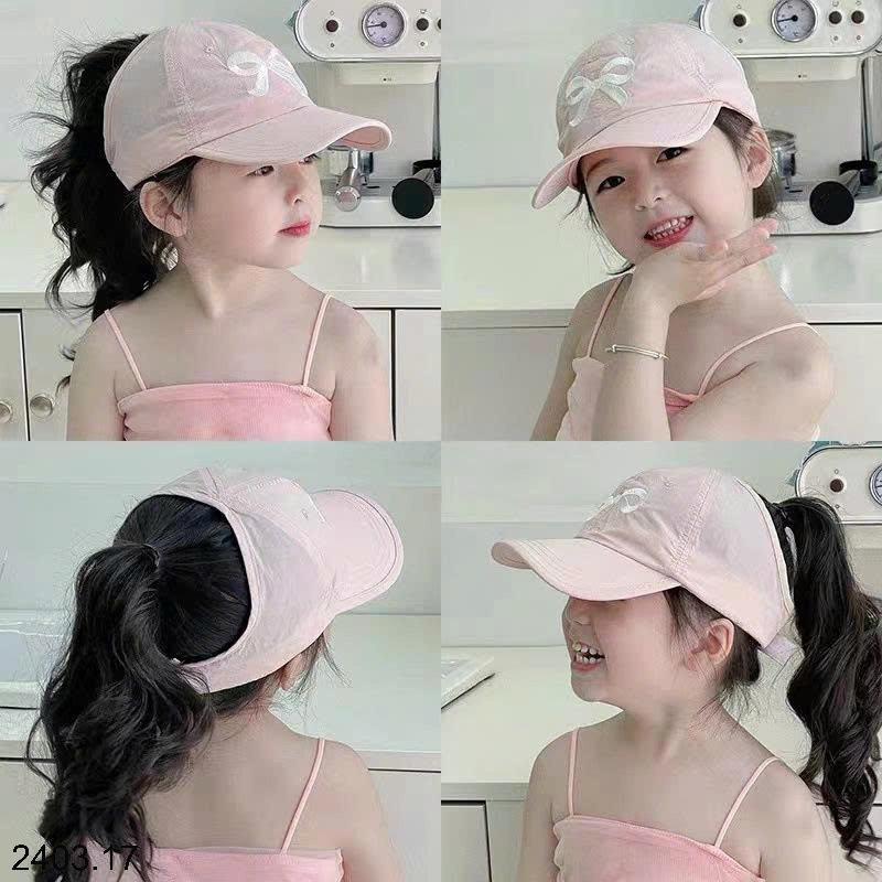 26HA2403.17 - MŨ NỬA ĐẦU HÌNH NƠ BÉ GÁI