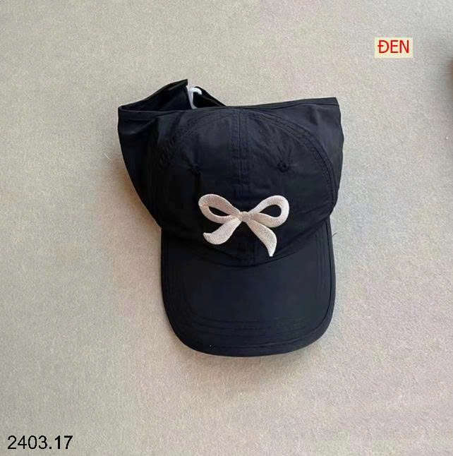 26HA2403.17 - MŨ NỬA ĐẦU HÌNH NƠ BÉ GÁI