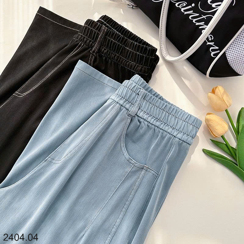 26HA2404.04 - QUẦN DENIM TENCEL ỐNG RỘNG