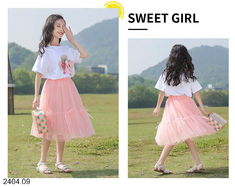 26HA2404.09 - SET VÁY SIZE ĐẠI CHO BÉ GÁI