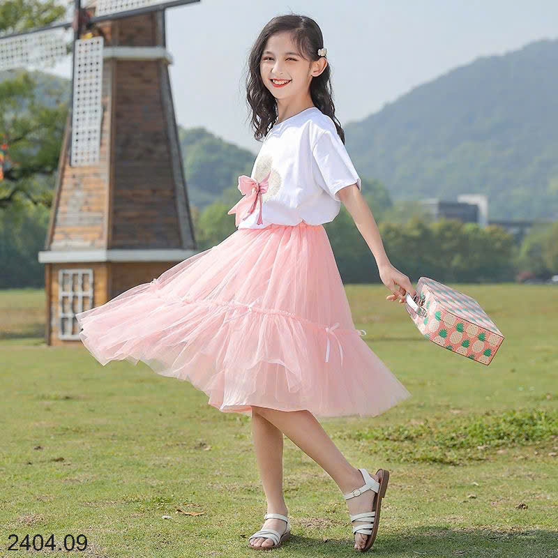 26HA2404.09 - SET VÁY SIZE ĐẠI CHO BÉ GÁI