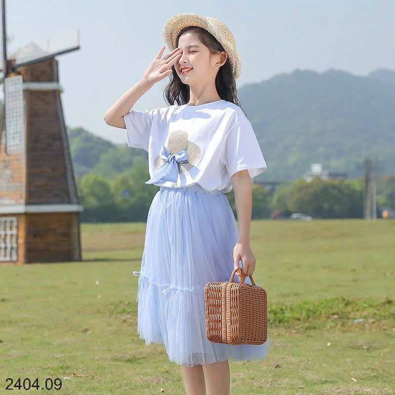 26HA2404.09 - SET VÁY SIZE ĐẠI CHO BÉ GÁI