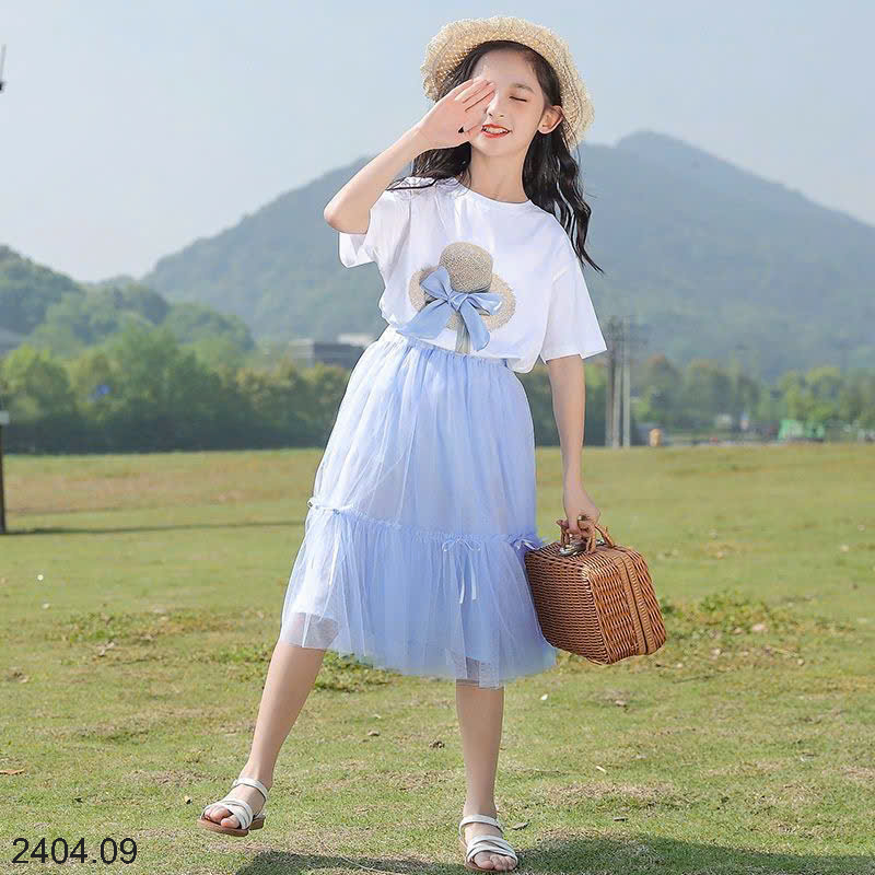 26HA2404.09 - SET VÁY SIZE ĐẠI CHO BÉ GÁI