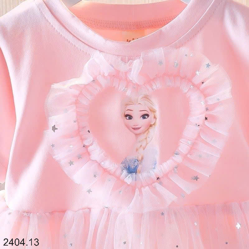 26HA2404.13 - VÁY ELSA CHO BÉ GÁI