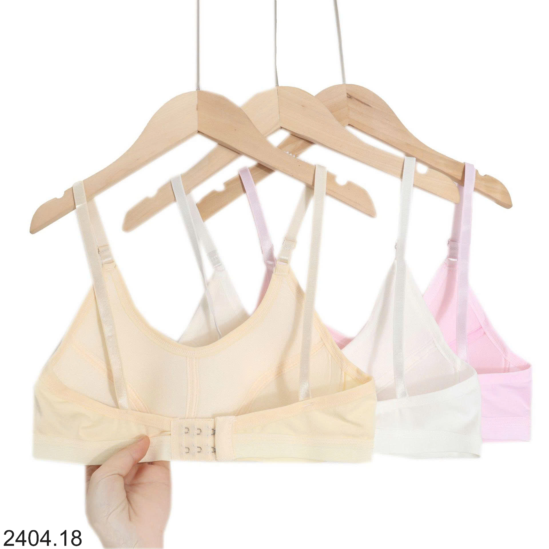 26HA2404.18 - SET 3 ÁO LÓT KHÔNG GỌNG HỌC SINH