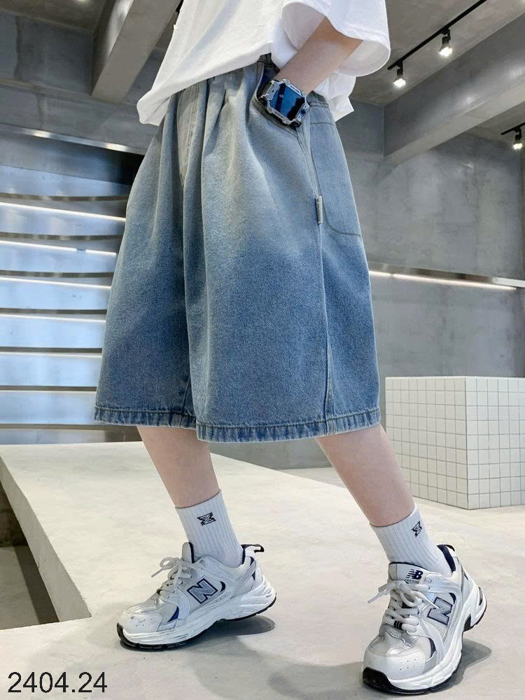 26HA2404.24 - QUẦN SHORT JEAN SIZE ĐẠI BÉ TRAI