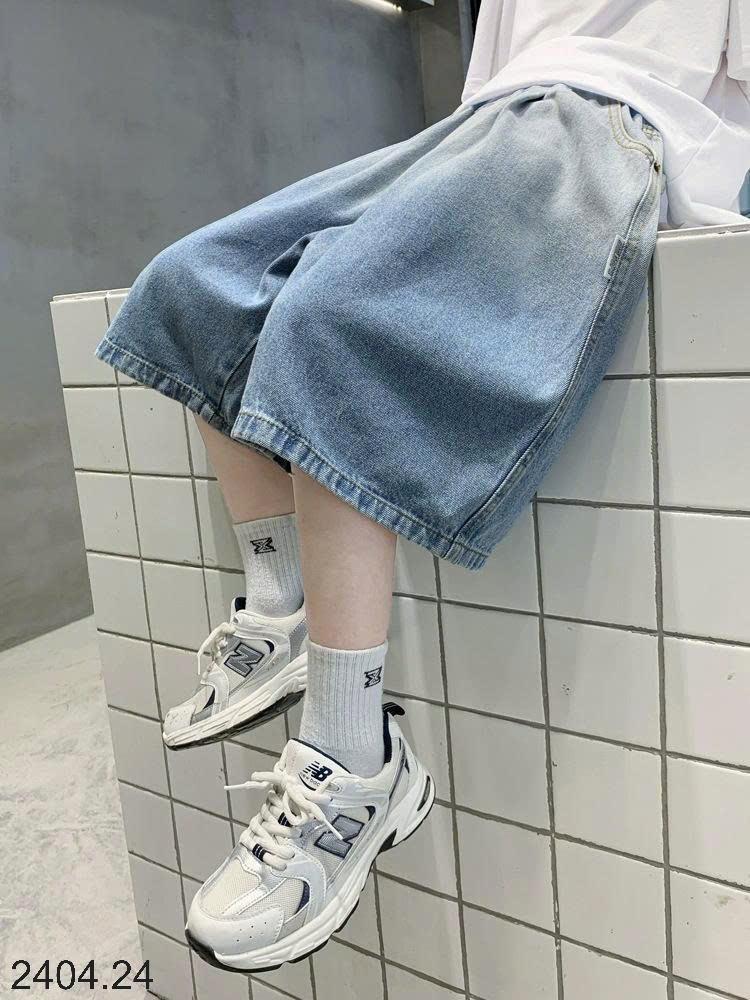 26HA2404.24 - QUẦN SHORT JEAN SIZE ĐẠI BÉ TRAI