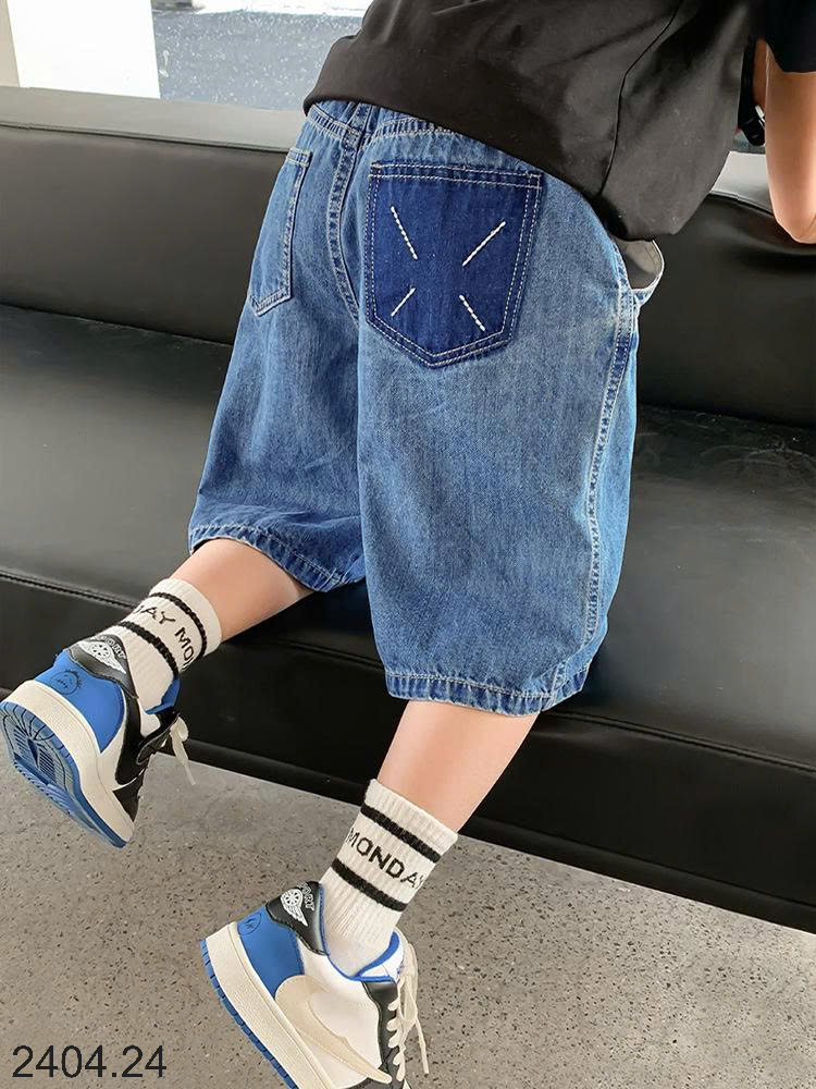 26HA2404.24 - QUẦN SHORT JEAN SIZE ĐẠI BÉ TRAI