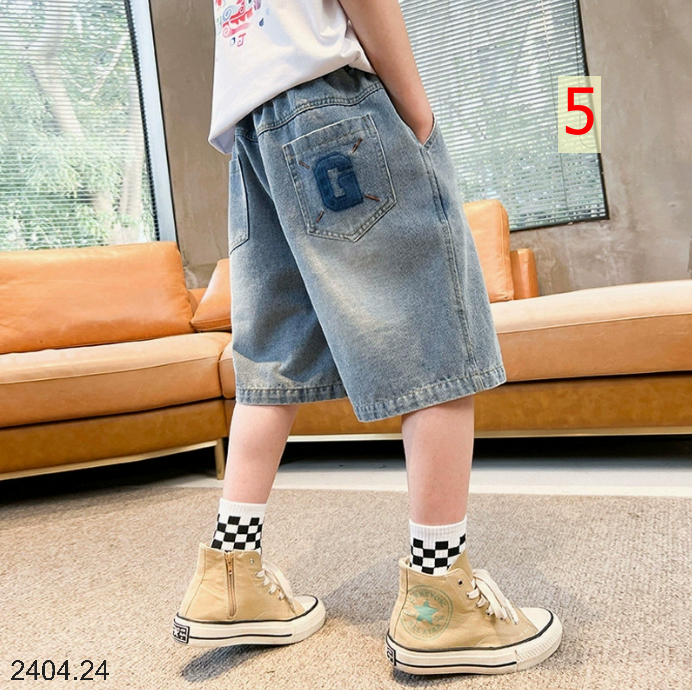 26HA2404.24 - QUẦN SHORT JEAN SIZE ĐẠI BÉ TRAI