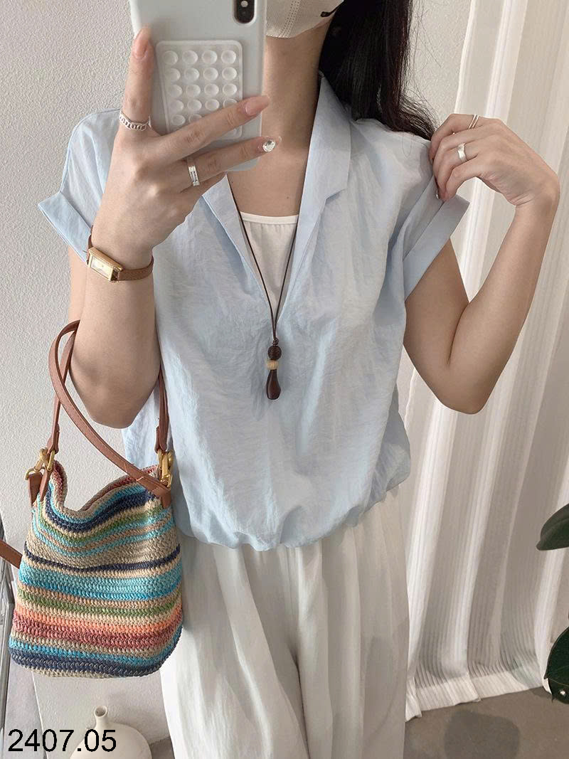26HA2407.05 - ÁO SƠ MI NGẮN TAY NHÀ KEKEZOON