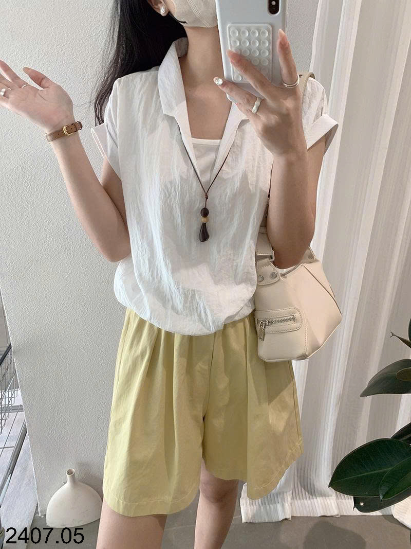 26HA2407.05 - ÁO SƠ MI NGẮN TAY NHÀ KEKEZOON