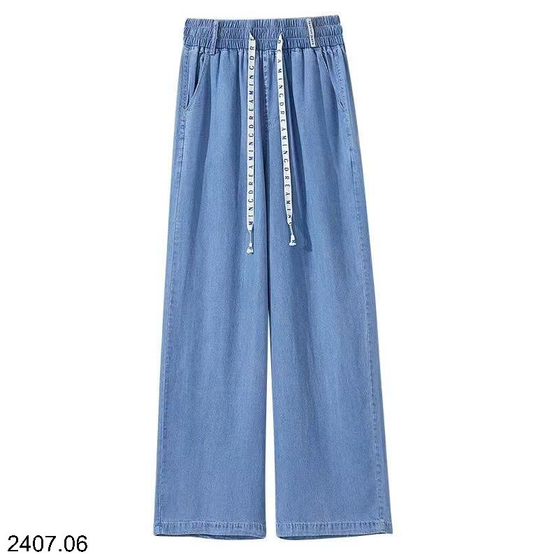 26HA2407.06 - QUẦN JEANS TENCEL CẠP CAO ỐNG RỘNG NỮ