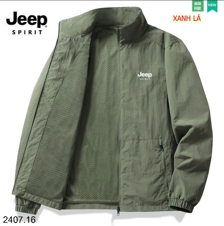 26HA2407.16 - ÁO KHOÁC MỎNG KÉO KHÓA JEEP CHO NAM
