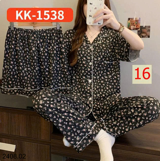 26HA2408.02 - SET BỘ MẶC NHÀ 3 CHI TIẾT CHO NỮ