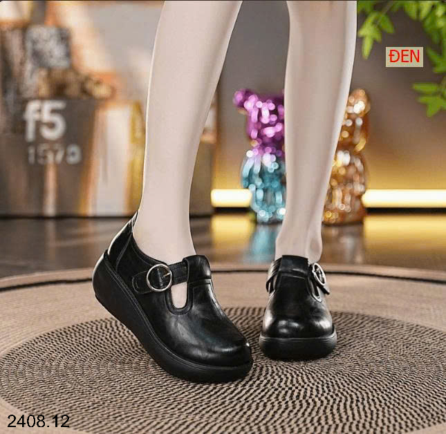 26HA2408.12 - GIÀY NỮ MŨI TRÒN ĐẾ MỀN