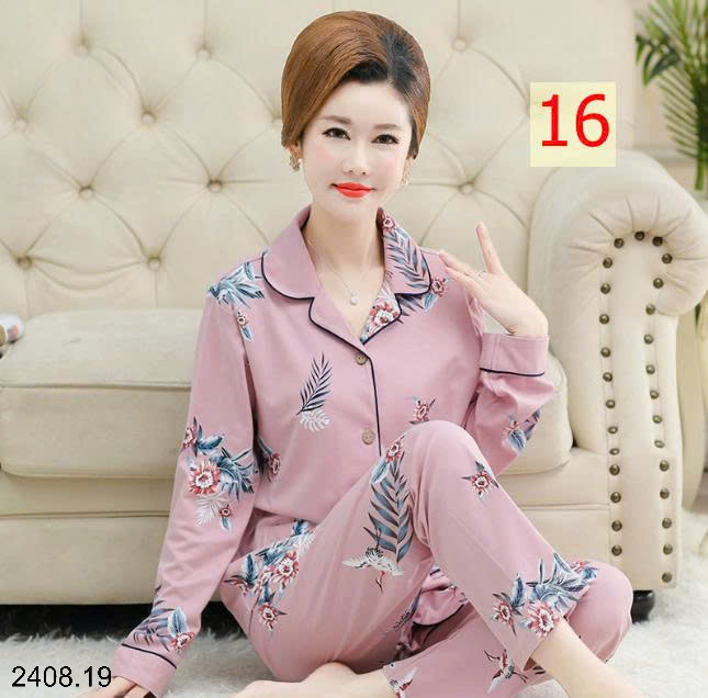 26HA2408.19 - BỘ PIZAMA TRUNG NIÊN CHO MẸ