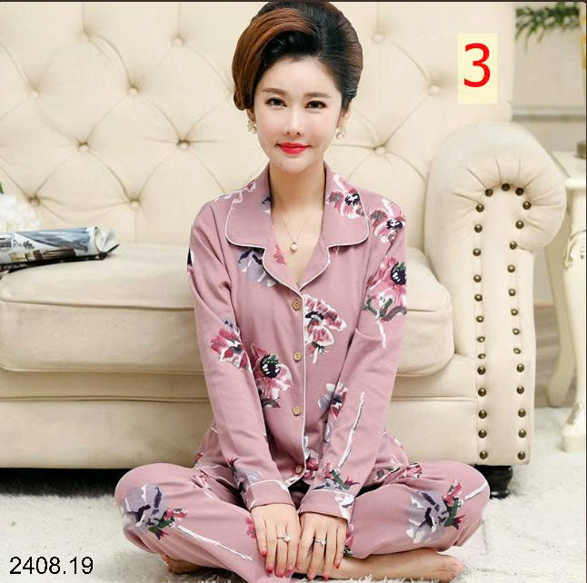 26HA2408.19 - BỘ PIZAMA TRUNG NIÊN CHO MẸ