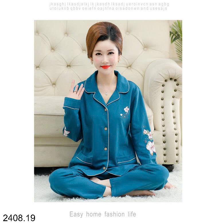 26HA2408.19 - BỘ PIZAMA TRUNG NIÊN CHO MẸ