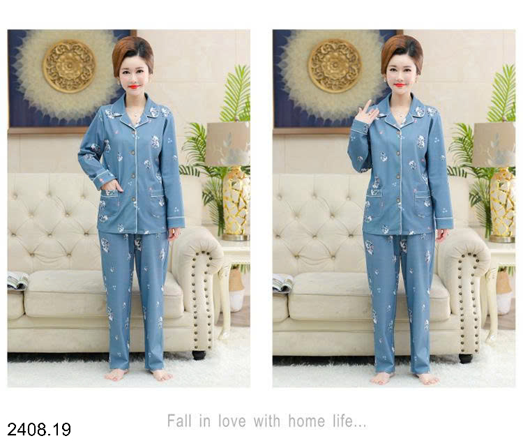 26HA2408.19 - BỘ PIZAMA TRUNG NIÊN CHO MẸ