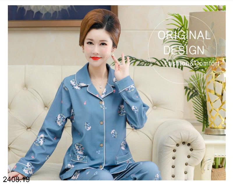 26HA2408.19 - BỘ PIZAMA TRUNG NIÊN CHO MẸ