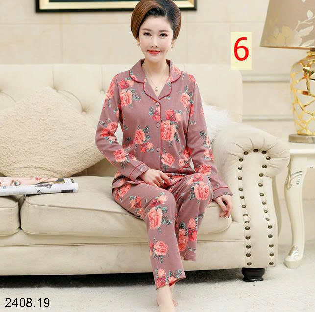 26HA2408.19 - BỘ PIZAMA TRUNG NIÊN CHO MẸ