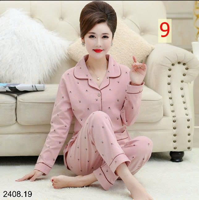 26HA2408.19 - BỘ PIZAMA TRUNG NIÊN CHO MẸ