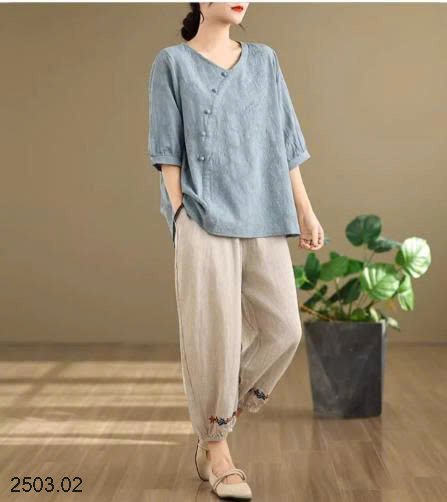26HA2503.02 - ÁO LANH TAY LỬNG CHO NỮ