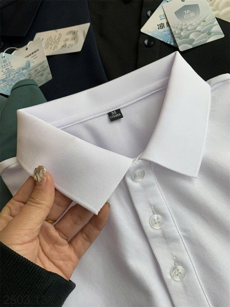 26HA2503.13 - ÁO POLO NAM KẾT HỢP LỤA TƠ TẰM CAO CẤP