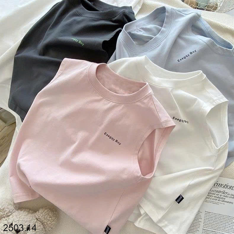 26HA2503.14 - SET 2 ÁO SÁT NÁCH COTTON CHO BÉ